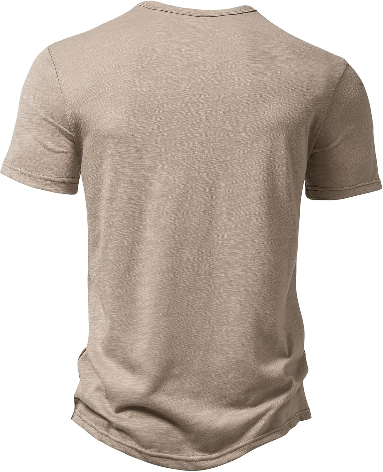 LucMatton Men's Casual Short Sleeve Slim Fit Henley Shirt Stylish 4 Buttons Muscle T-Shirts