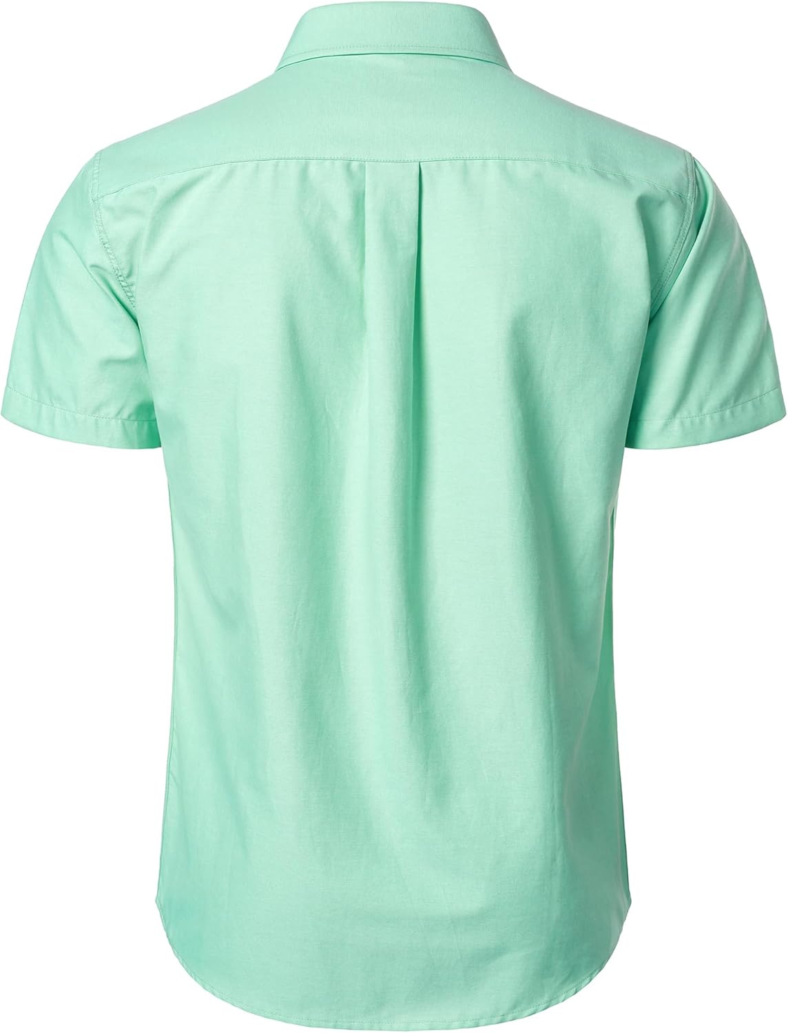 LucMatton Men's Oxford Short Sleeve Button Down Shirt Summer Casual Midweight Regular fit Dress Shirts with Pocket
