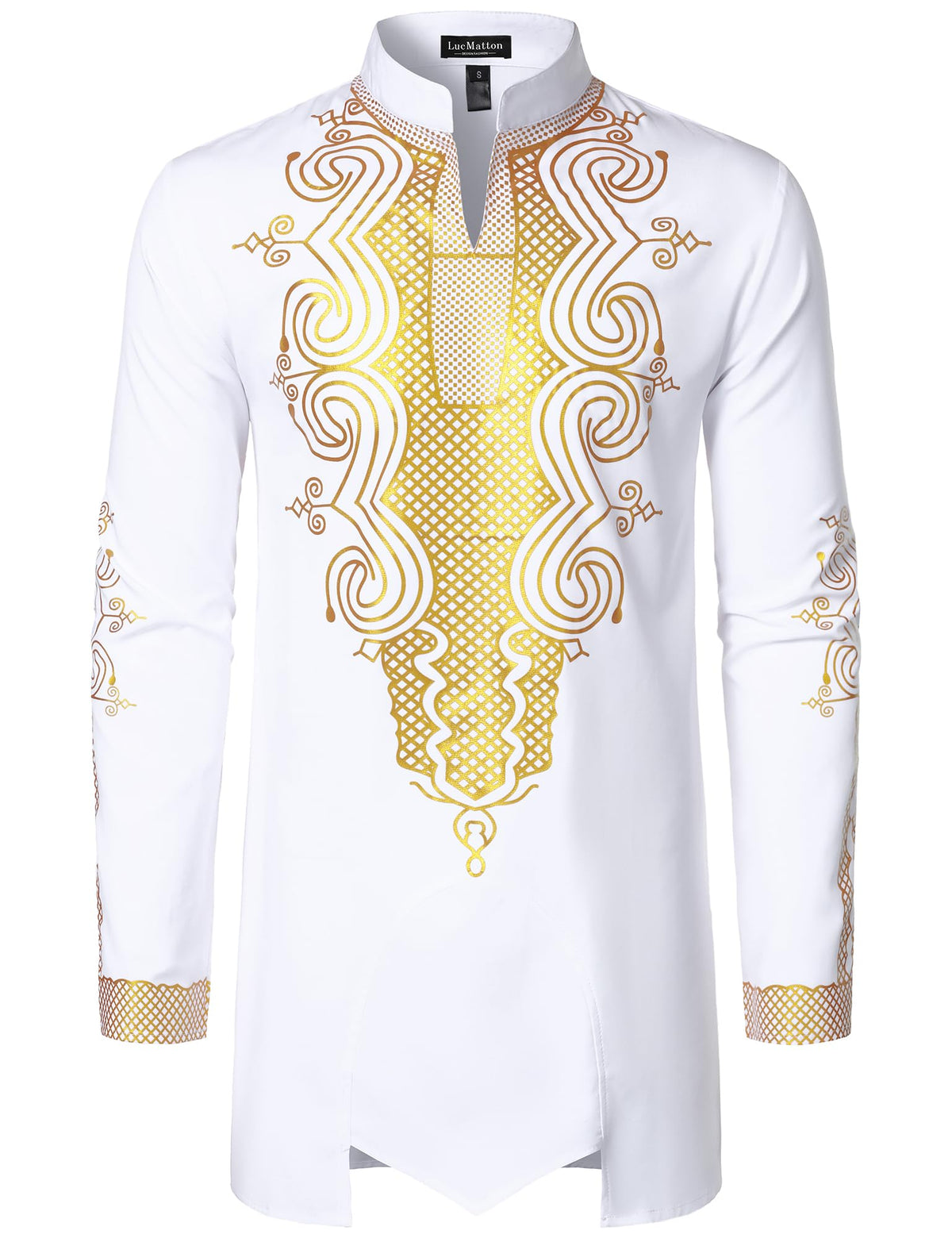 LucMatton Men's Traditional African Dashiki Shirt