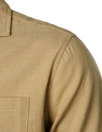 LucMatton Men's 2 Piece Casual Linen Outfits Summer Cuban Collar Walking Suits for Beach Vacation