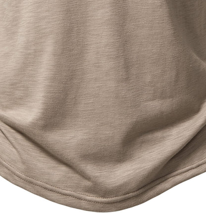 LucMatton Men's Casual Short Sleeve Slim Fit Henley Shirt Stylish 4 Buttons Muscle T-Shirts