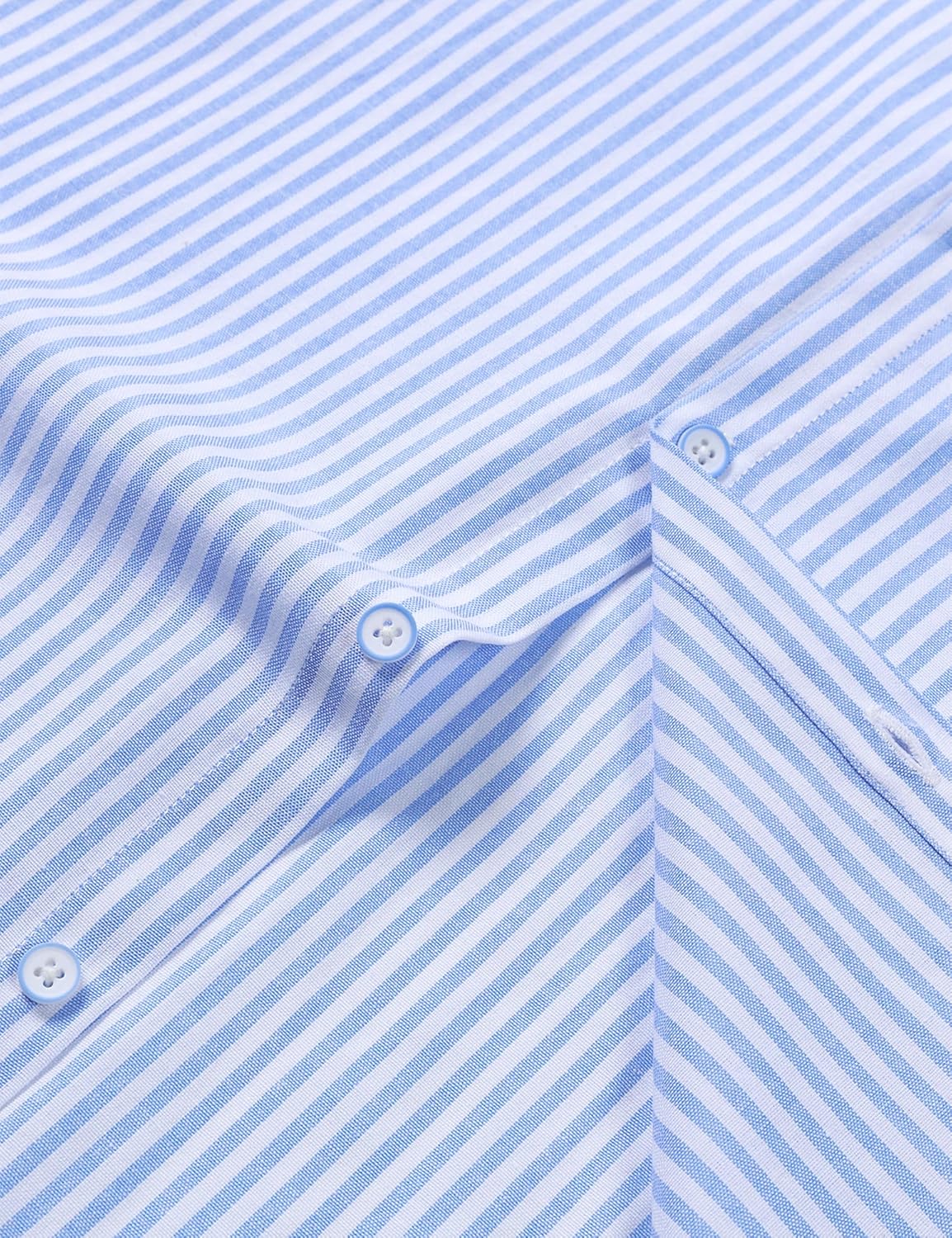 LucMatton Men's Nautical Striped Short Sleeve Button Down Shirts Casual Summer Beach Vacation Regular Fit with Pocket